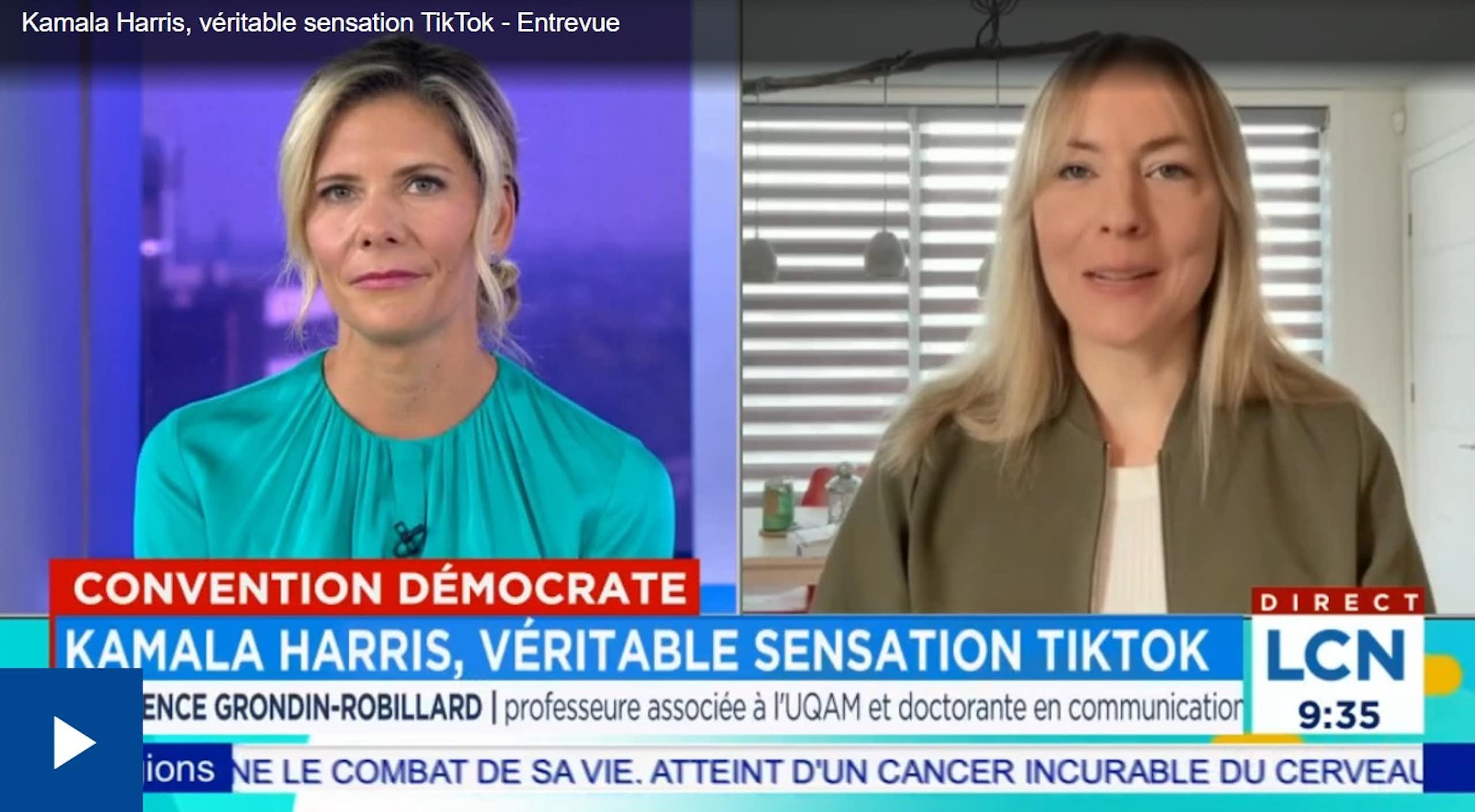 Entrevue à TVA