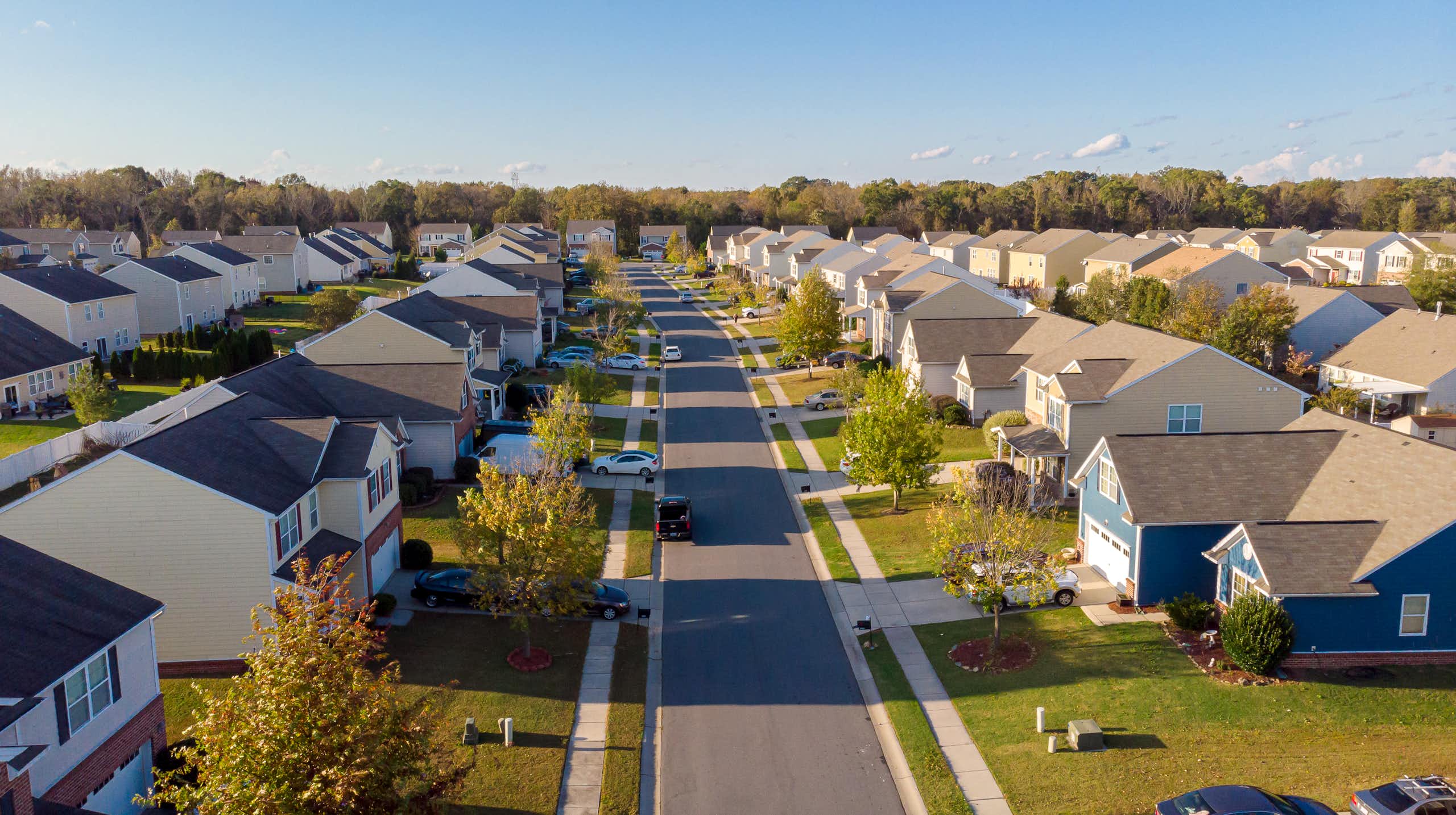 Middle-class residential neighborhood.