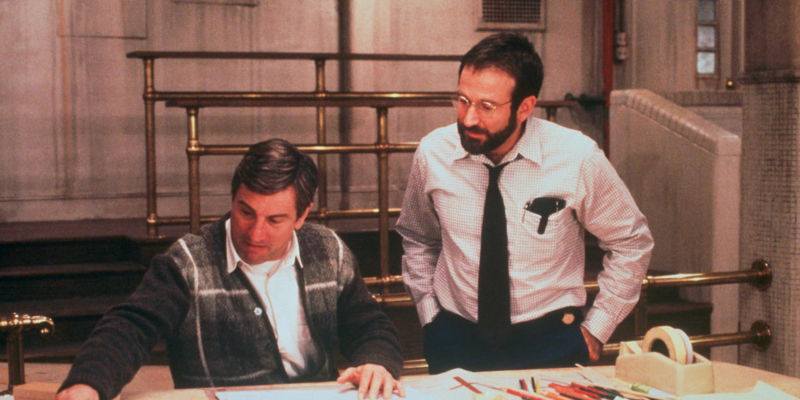 Robert De Niro e Robin Williams no filme Tempo de Despertar
