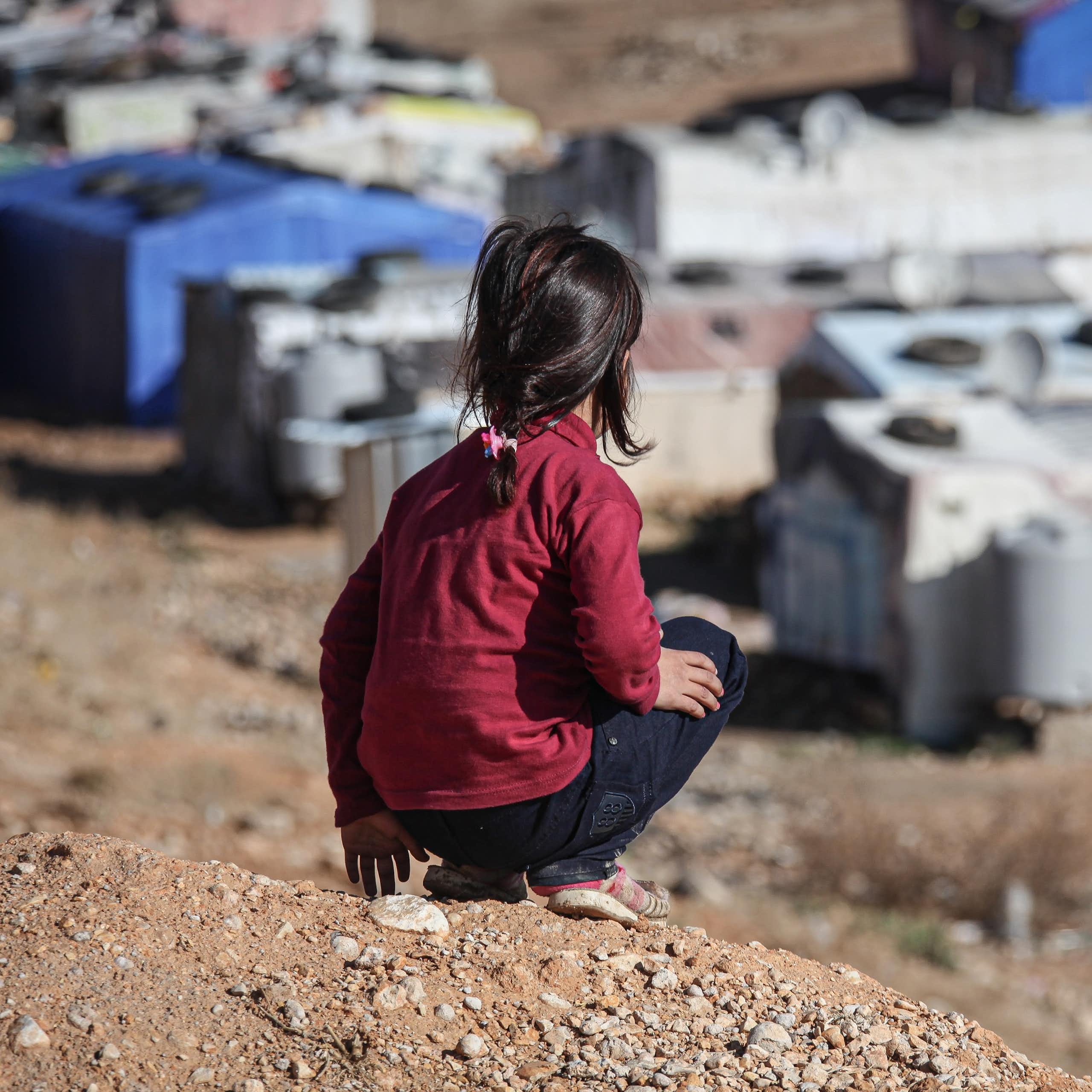 Syrian refugees in the Bekaa Valley in Lebanon in 2013.